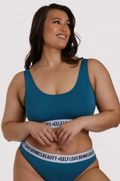 Felicity Hayward X PP X PP Self Love Teal Crop Top New In Bras