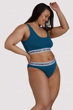 Felicity Hayward X PP X PP Self Love Teal Crop Top New In Bras
