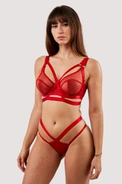 Best reviews of 😀 Felicity Hayward X PP New In Mercury Red Harness Mesh Balcony Bra ⭐ 21 Felicity Hayward X PP New In Mercury Red Harness Mesh Balcony Bra