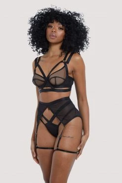 Felicity Hayward X PP New In Danielle Black Harness Suspender