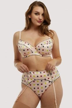 Top 10 🌟 Felicity Hayward X PP X PP Rowswell Polka Dot Peach Bra New In Bras 🛒 30 Felicity Hayward X PP X PP Rowswell Polka Dot Peach Bra New In Bras