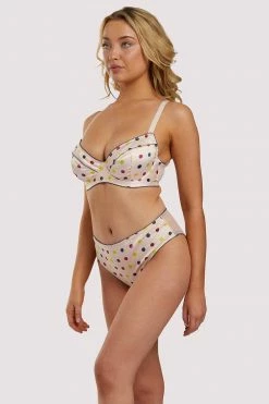 Top 10 🌟 Felicity Hayward X PP X PP Rowswell Polka Dot Peach Bra New In Bras 🛒 27 Felicity Hayward X PP X PP Rowswell Polka Dot Peach Bra New In Bras