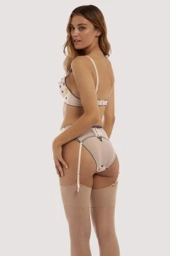 Felicity Hayward X PP X PP Rowswell Polka Dot Peach Suspender