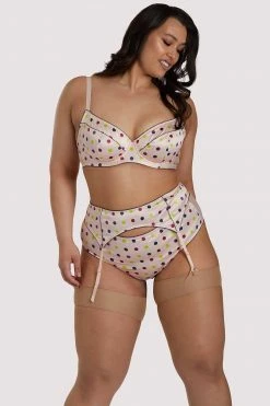 Felicity Hayward X PP X PP Rowswell Polka Dot Peach Suspender
