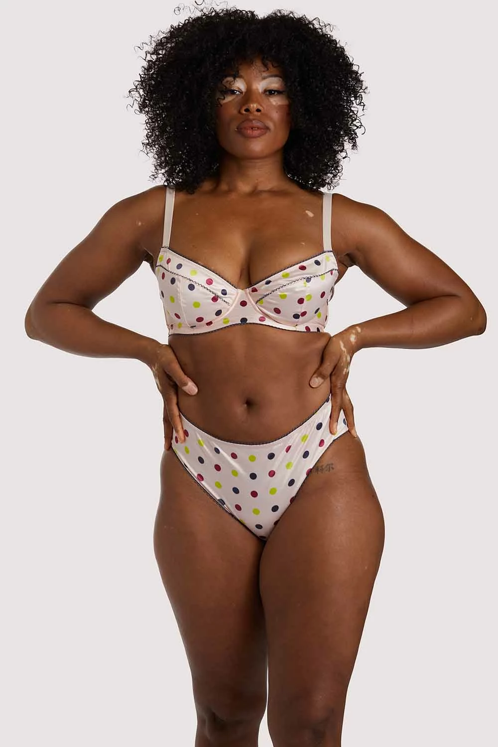 Brand new 😍 Felicity Hayward X PP X PP Rowswell Polka Dot Peach Highwaist ✨ 6 Felicity Hayward X PP X PP Rowswell Polka Dot Peach Highwaist