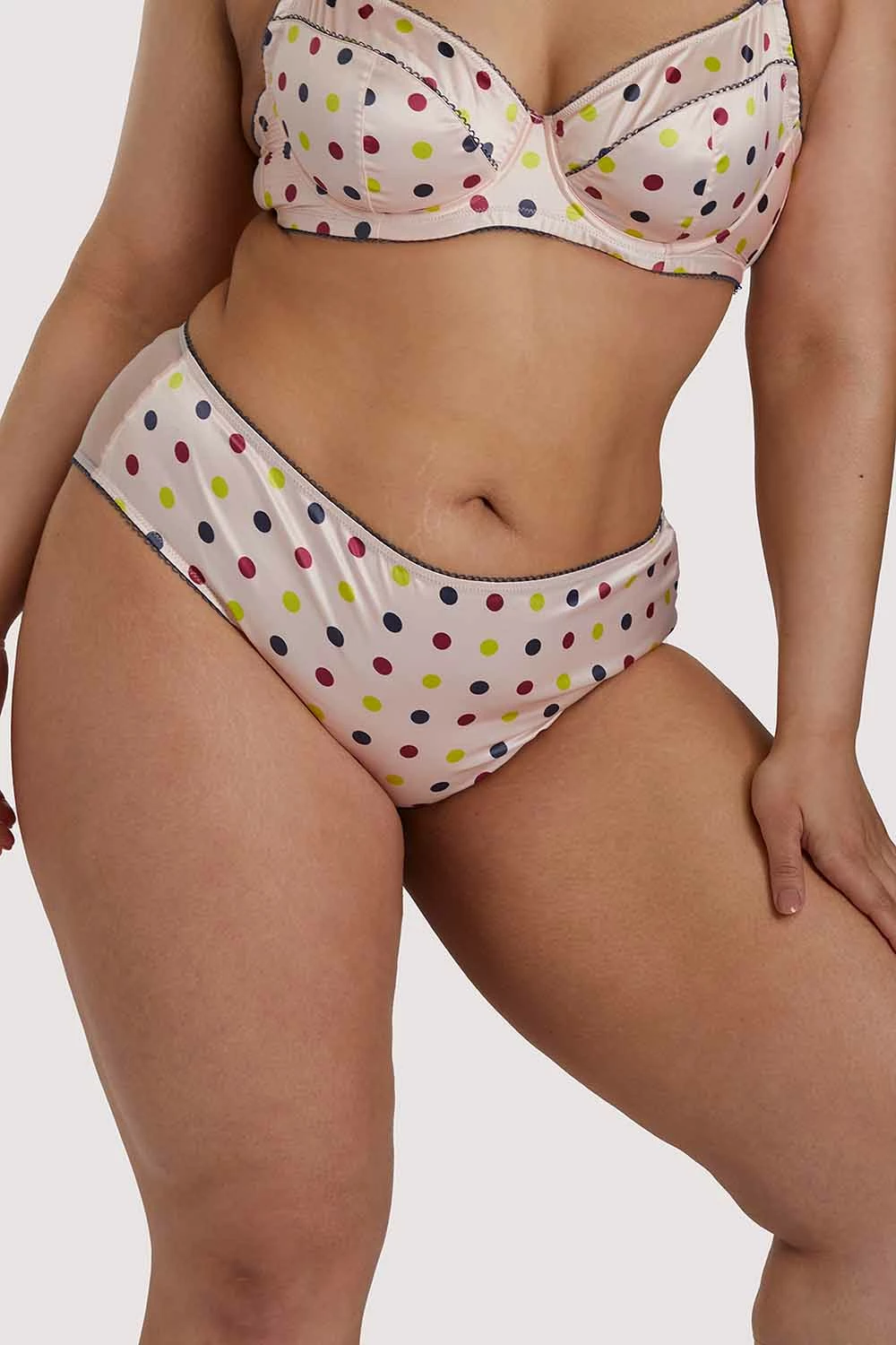 Brand new 😍 Felicity Hayward X PP X PP Rowswell Polka Dot Peach Highwaist ✨ 2 Felicity Hayward X PP X PP Rowswell Polka Dot Peach Highwaist