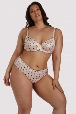 Brand new 😍 Felicity Hayward X PP X PP Rowswell Polka Dot Peach Highwaist ✨ 22 Felicity Hayward X PP X PP Rowswell Polka Dot Peach Highwaist