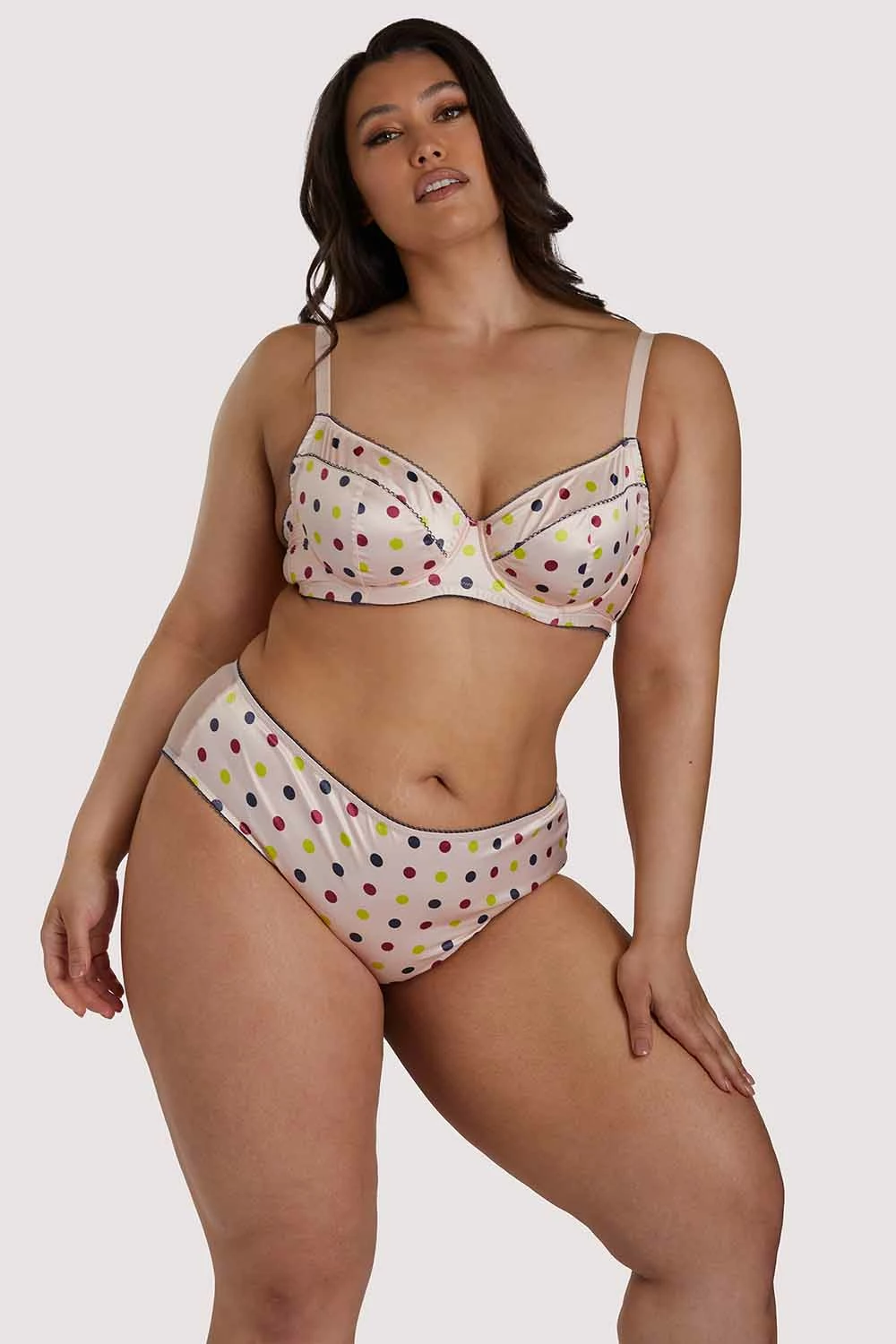 Brand new 😍 Felicity Hayward X PP X PP Rowswell Polka Dot Peach Highwaist ✨ 10 Felicity Hayward X PP X PP Rowswell Polka Dot Peach Highwaist