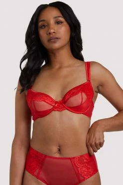 Felicity Hayward X PP Leona Red Plunge Bra New In Bras