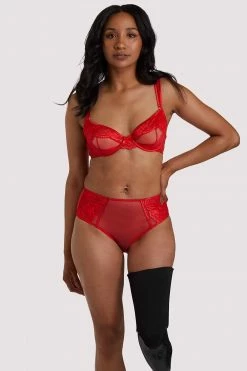 Felicity Hayward X PP Leona Red Plunge Bra New In Bras