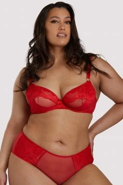 Felicity Hayward X PP Leona Red Plunge Bra New In Bras