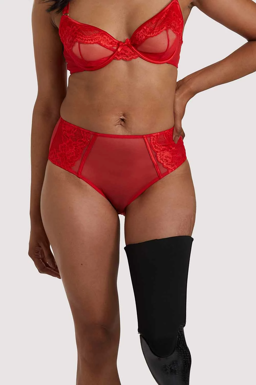 Coupon ⌛ Felicity Hayward X PP X PP Leona Red Highwaist Brief 🥰 3 Felicity Hayward X PP X PP Leona Red Highwaist Brief