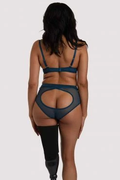 Felicity Hayward X PP X PP Firenza Strappy Teal Bra