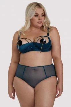 Felicity Hayward X PP X PP Firenza Strappy Teal Bra