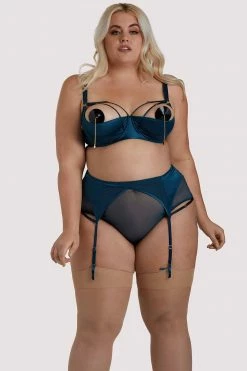 Felicity Hayward X PP X PP Firenza Strappy Teal Suspender Suspenders