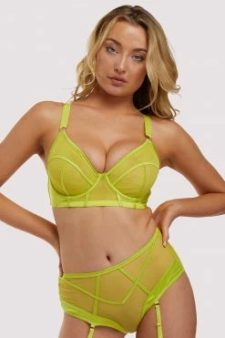 Budget 🌟 Felicity Hayward X PP Bras X PP Nahli Longline Lime Bra ⌛ 33 Felicity Hayward X PP Bras X PP Nahli Longline Lime Bra