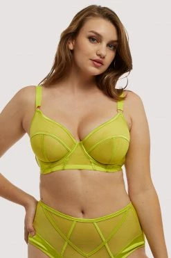 Budget 🌟 Felicity Hayward X PP Bras X PP Nahli Longline Lime Bra ⌛ 28 Felicity Hayward X PP Bras X PP Nahli Longline Lime Bra