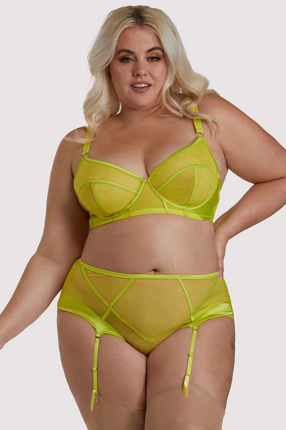 Budget 🌟 Felicity Hayward X PP Bras X PP Nahli Longline Lime Bra ⌛ 7 Felicity Hayward X PP Bras X PP Nahli Longline Lime Bra