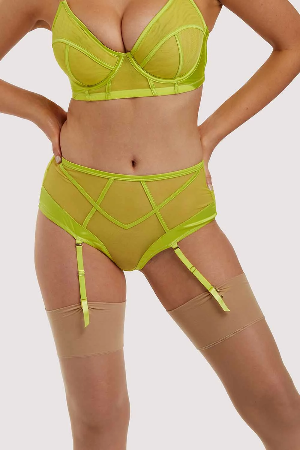 Cheap 🎉 Felicity Hayward X PP X PP Nahli Highwaist Lime Suspender Brief Knickers ❤️ 6 Felicity Hayward X PP X PP Nahli Highwaist Lime Suspender Brief Knickers