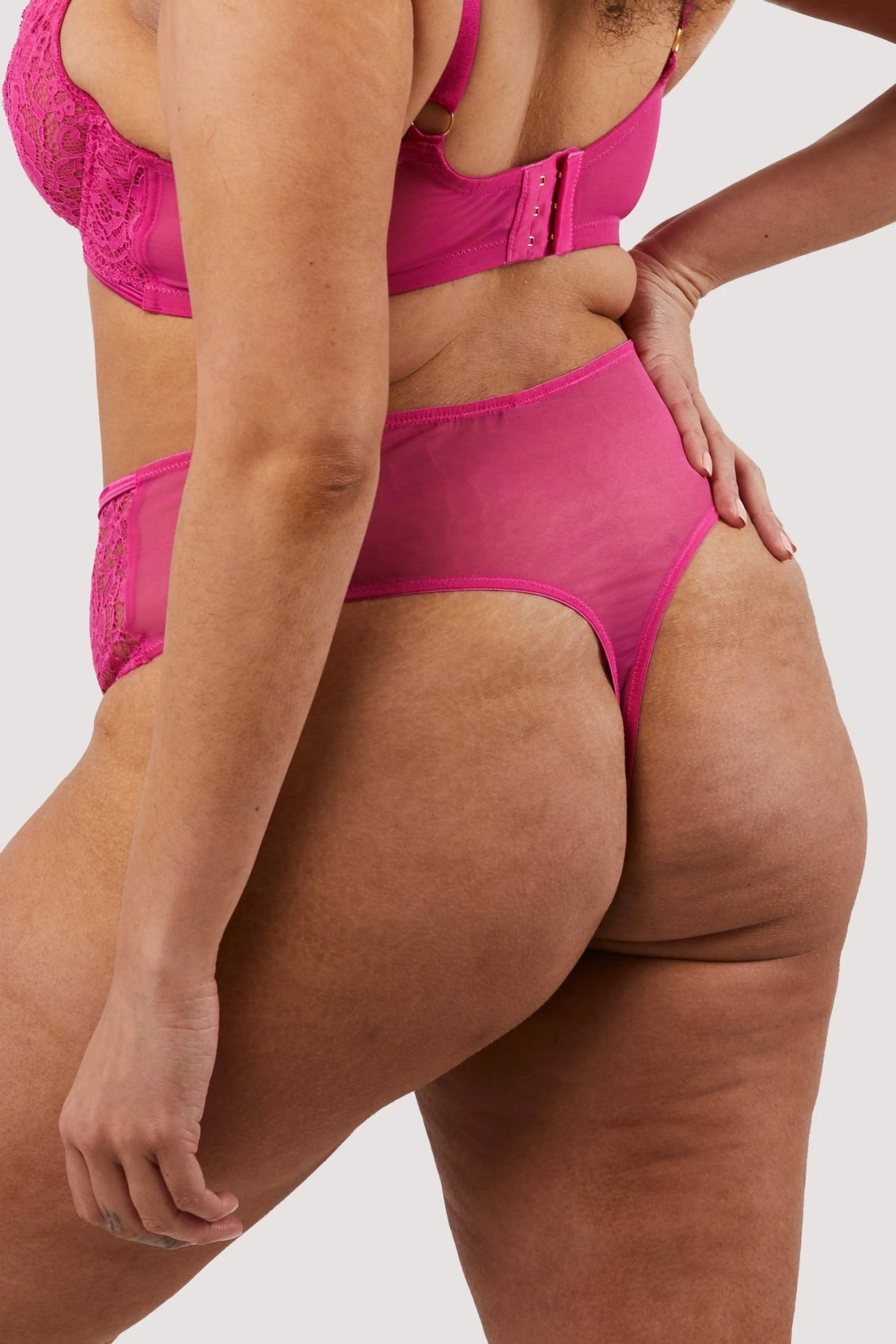 Coupon 🧨 Felicity Hayward X PP New In Ophelia Pink Cut Out Lace High Waist Brief 🥰 8 Felicity Hayward X PP New In Ophelia Pink Cut Out Lace High Waist Brief