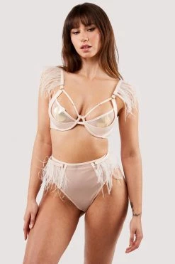 Felicity Hayward X PP Phoenix Blush Feather High Waisted Brief
