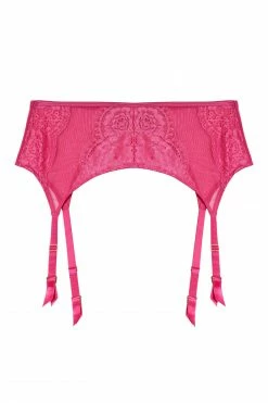 Felicity Hayward X PP Ophelia Pink Cut Out Lace Suspender New In