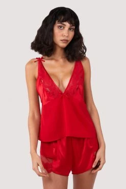 Felicity Hayward X PP Cupid Pink And Red Love Hearts Cami Top & Shorts New In