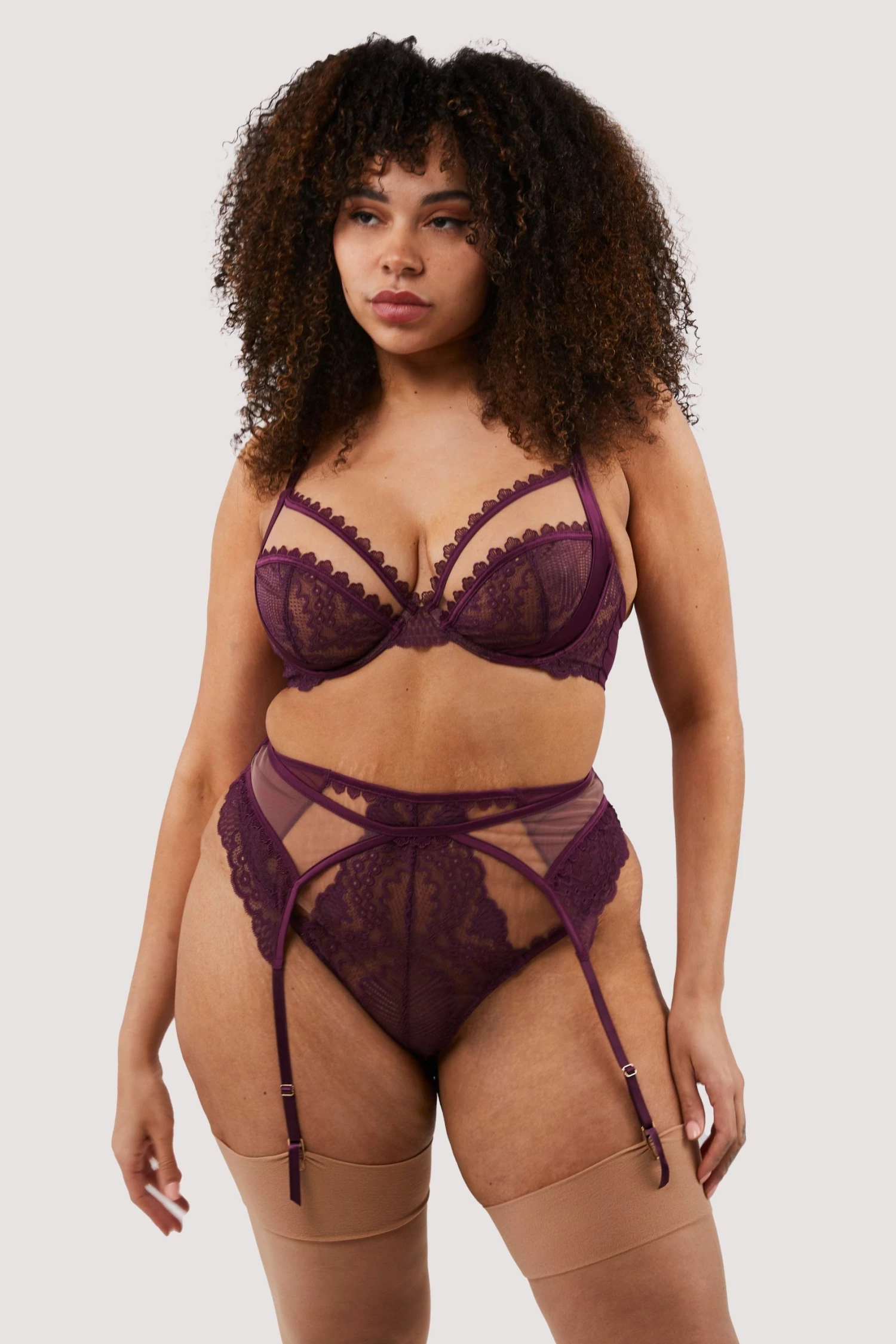 Cheapest โค๏ธ Felicity Hayward X PP Astrid Merlot Lace And Trim Cut Out Suspender New In ๐ 9 Felicity Hayward X PP Astrid Merlot Lace And Trim Cut Out Suspender New In