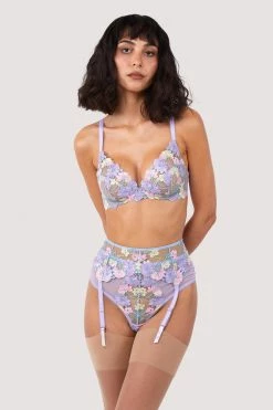 New ๐ Felicity Hayward X PP New In Luna Pastel Embroidered Picot Elastic Suspender โญ 15 Felicity Hayward X PP New In Luna Pastel Embroidered Picot Elastic Suspender