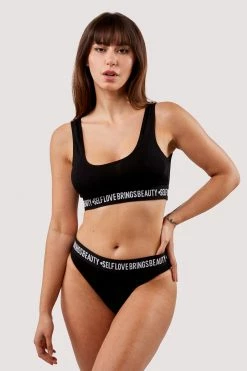 Hot Sale 🥰 Felicity Hayward X PP Self Love Black Brief New In 🥰 15 Felicity Hayward X PP Self Love Black Brief New In