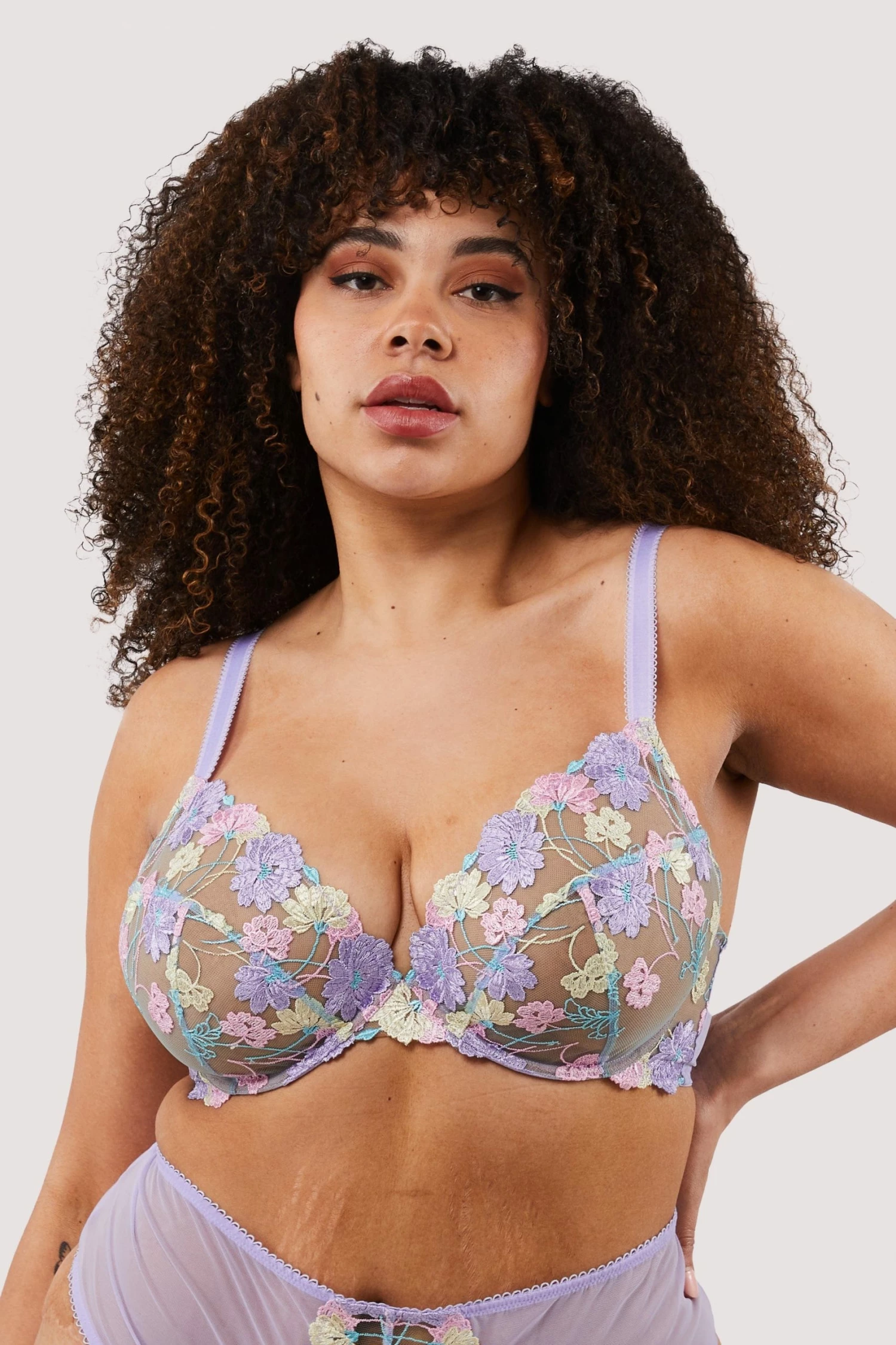 Outlet 😉 Felicity Hayward X PP Luna Pastel Embroidery Picot Elastic Bra 😍 10 Felicity Hayward X PP Luna Pastel Embroidery Picot Elastic Bra