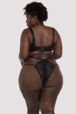 Felicity Hayward X PP Danielle Black Harness Balcony Bra New In