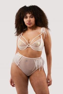 Felicity Hayward X PP Phoenix Blush Feather High Waisted Brief