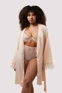 Outlet โ Felicity Hayward X PP Cassiopeia Blush Pink Satin And Feather Kimono New In ๐ 16 Felicity Hayward X PP Cassiopeia Blush Pink Satin And Feather Kimono New In