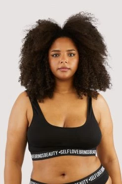 Felicity Hayward X PP Self Love Black Crop Top