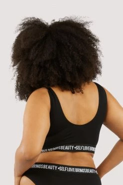 Felicity Hayward X PP Self Love Black Crop Top