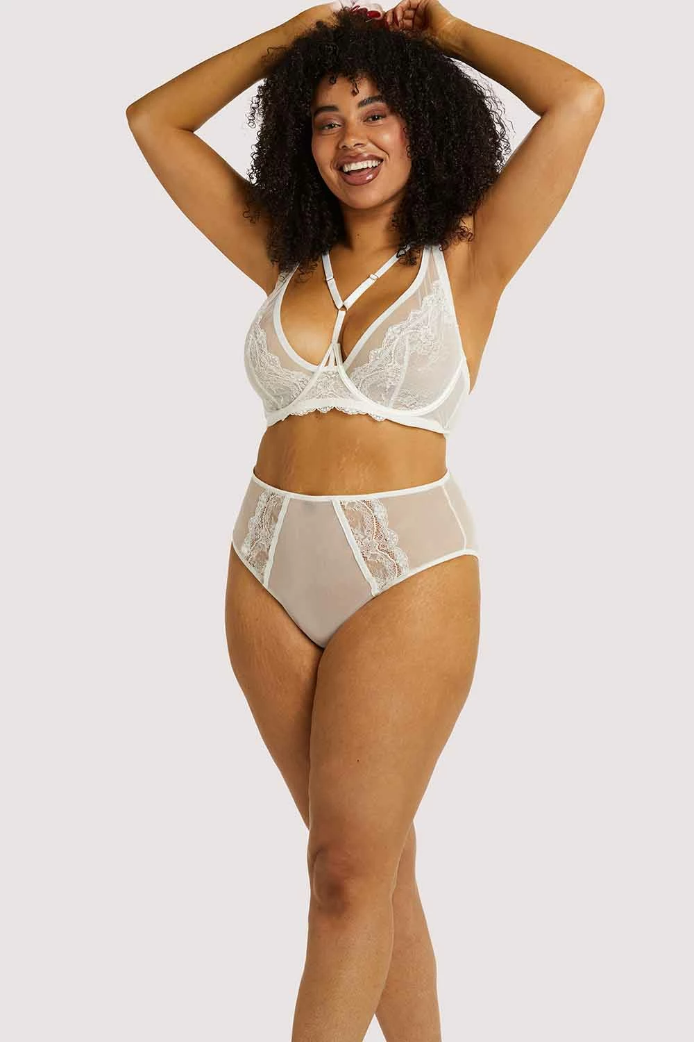 Best Sale ⭐ Playful Promises Curve Exclusive Leslie White High Apex Bra Bras 🥰 2 Playful Promises Curve Exclusive Leslie White High Apex Bra Bras