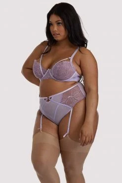 Best Pirce 🎉 Playful Promises Curve Exclusive Mila Lilac Lace Bra 🎁 8 Playful Promises Curve Exclusive Mila Lilac Lace Bra