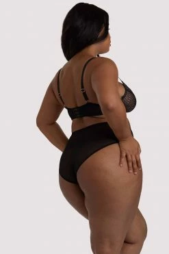 Playful Promises Curve Exclusive Brianna Black Mesh Bra New In Bras