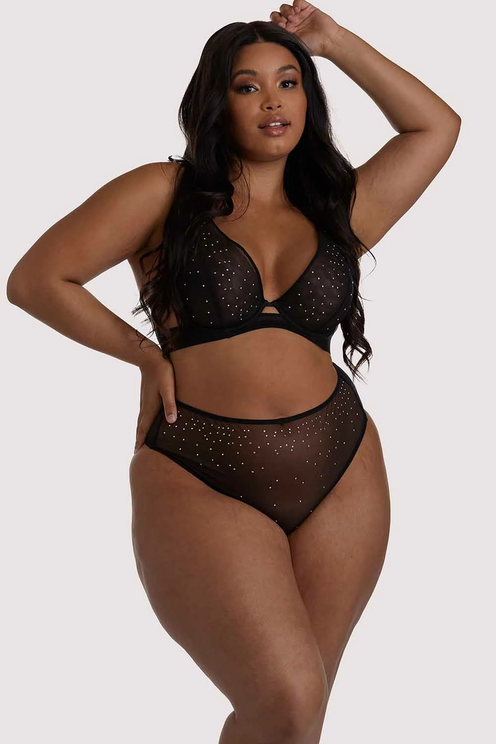 Deals 👏 Playful Promises Curve Exclusive Lydia Black Diamante Bra 🌟 3 Playful Promises Curve Exclusive Lydia Black Diamante Bra