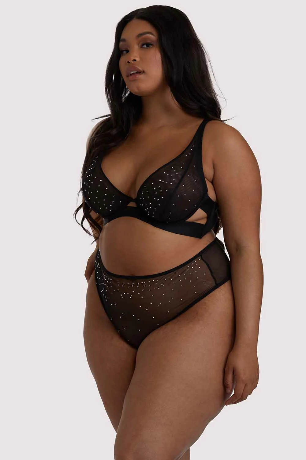 Deals 👏 Playful Promises Curve Exclusive Lydia Black Diamante Bra 🌟 5 Playful Promises Curve Exclusive Lydia Black Diamante Bra