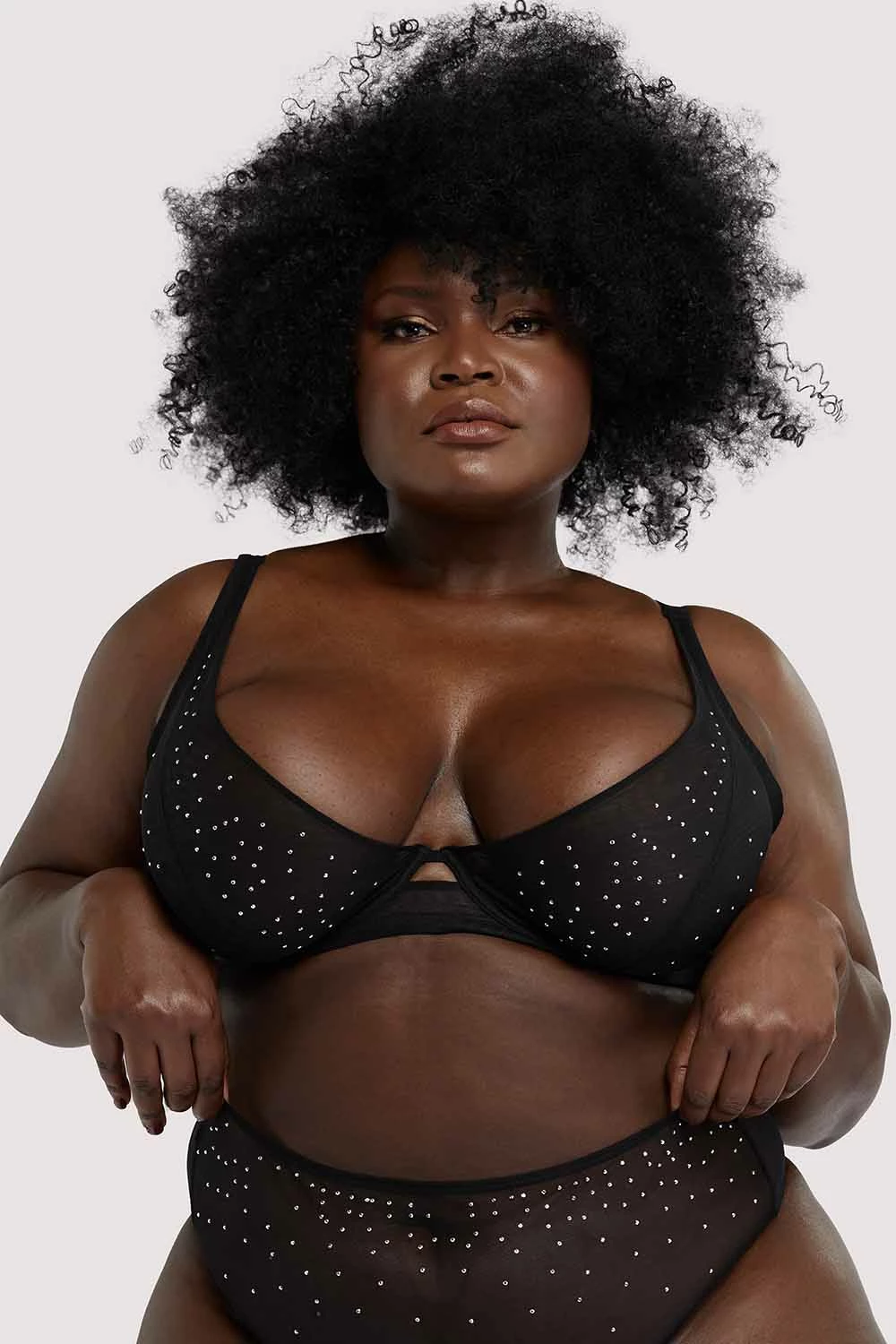 Deals 👏 Playful Promises Curve Exclusive Lydia Black Diamante Bra 🌟 6 Playful Promises Curve Exclusive Lydia Black Diamante Bra