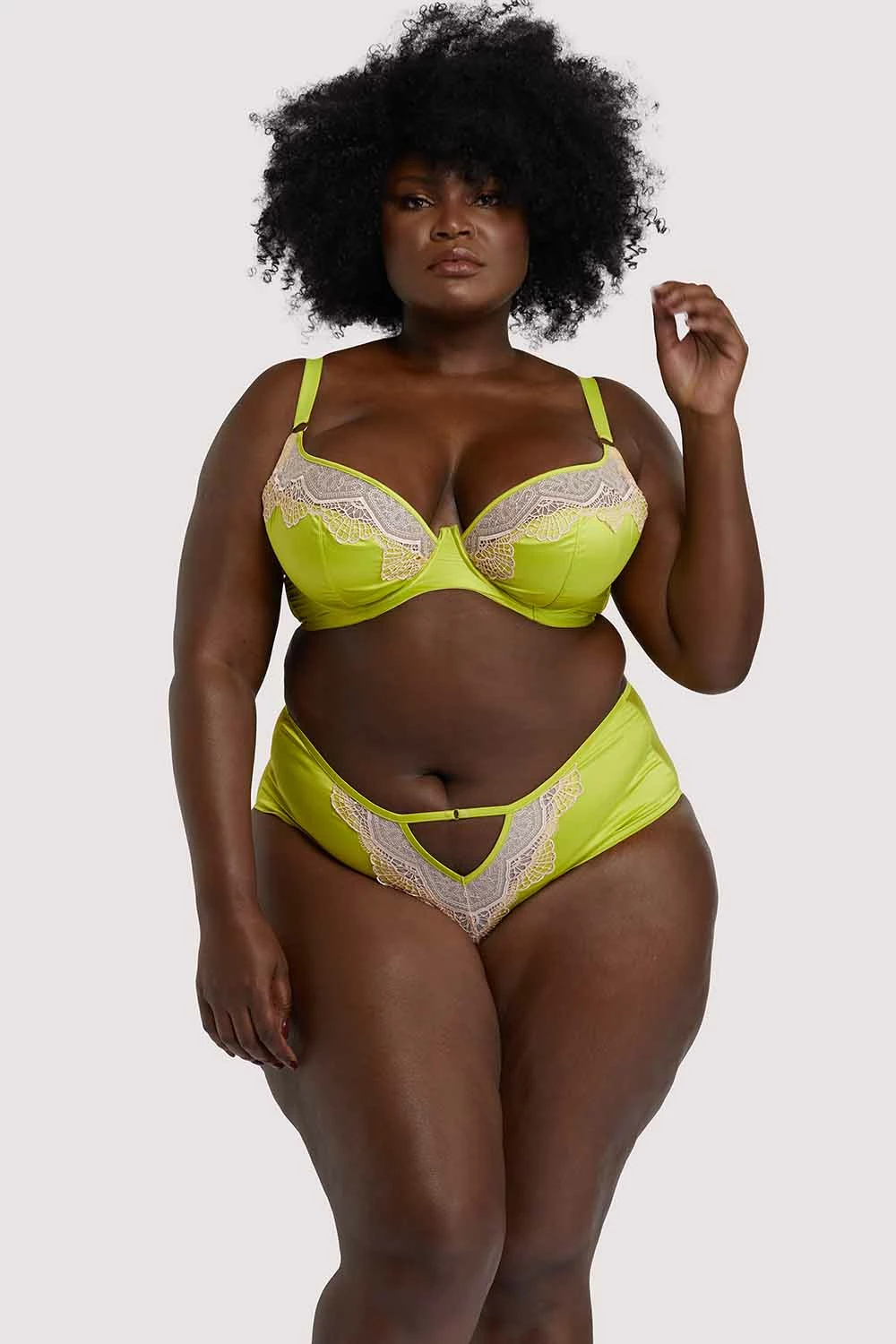 Best deal 👏 Playful Promises Curve Exclusive New In Bras Vivi Chartreuse Plunge Bra ⌛ 2 Playful Promises Curve Exclusive New In Bras Vivi Chartreuse Plunge Bra