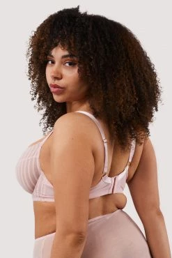Best Sale ๐ Playful Promises Curve Exclusive Presley Pink Stripe And Lace Trim Bra ๐ 7 Playful Promises Curve Exclusive Presley Pink Stripe And Lace Trim Bra