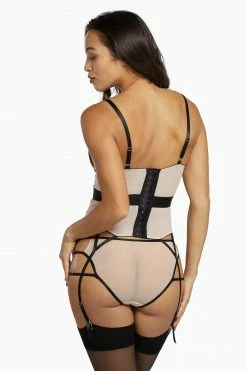 Playful Promises Dakota Snake Basque With Cut Out Front Basques & Corsets