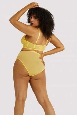 Playful Promises Curve Exclusive Bella Lemon High Waist Brief Everyday Lingerie