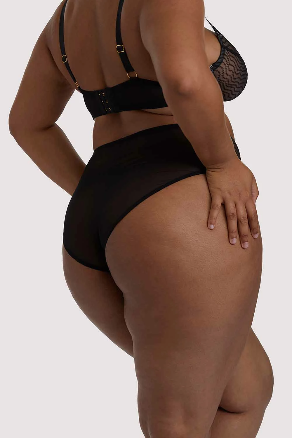 Flash Sale โ๏ธ Playful Promises Curve Exclusive Brianna Black Mesh Highwaist ๐ 2 Playful Promises Curve Exclusive Brianna Black Mesh Highwaist