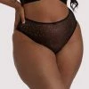 Playful Promises Curve Exclusive Knickers Lydia Black Diamante Highwaist Thong