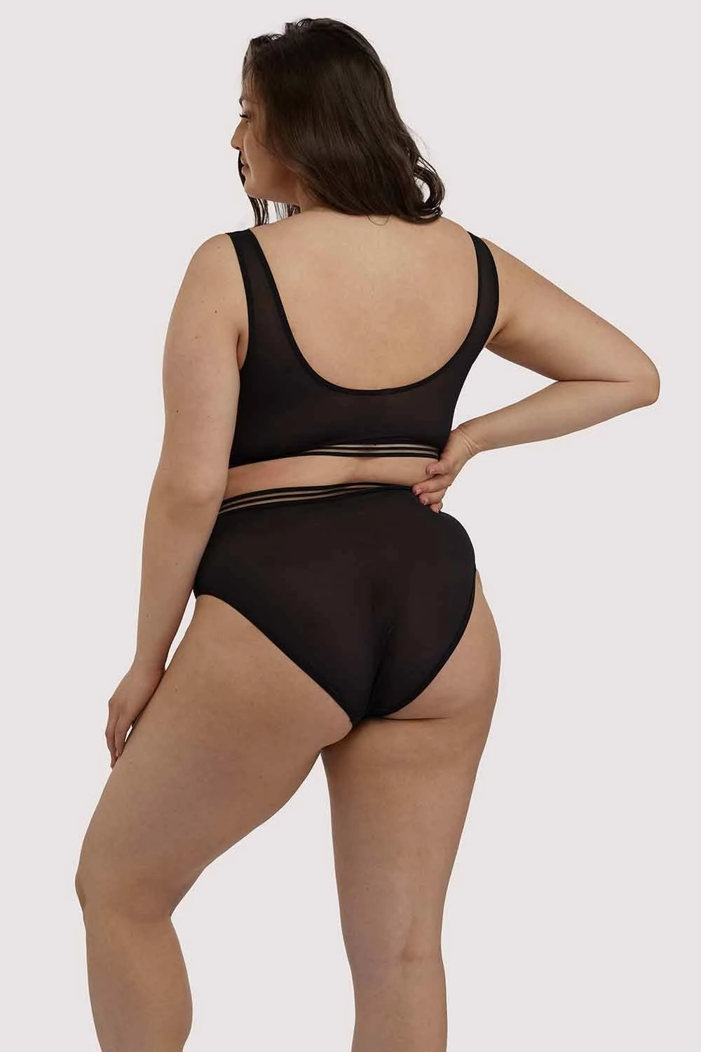 Flash Sale ๐ Playful Promises Curve Exclusive Chelsea Black Mesh Highwaist Brief Knickers โจ 5 Playful Promises Curve Exclusive Chelsea Black Mesh Highwaist Brief Knickers
