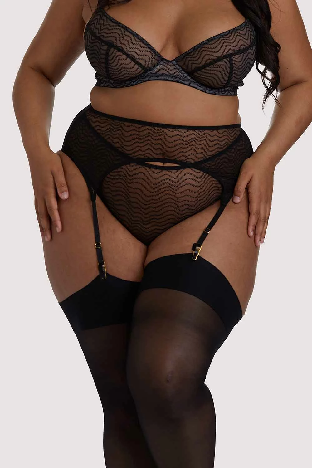 Coupon โจ Playful Promises Curve Exclusive Brianna Black Mesh Suspender ๐ 1 Playful Promises Curve Exclusive Brianna Black Mesh Suspender